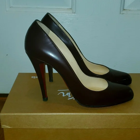 Christian Louboutin Oxblood Pigalle Pumps 100mm - Picture 3 of 11